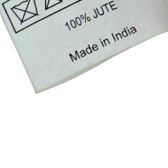 Surya 100% Jute Pillow Cover Throw Accent Beige Rustic Grain Bag 22" x 22 Square - Picture 4 of 8